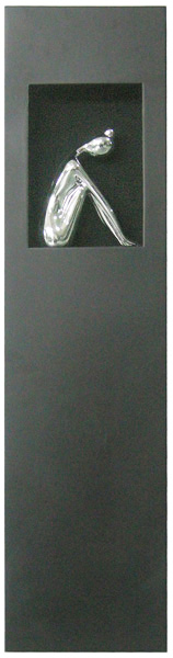 MS099 Wall Décor objet d art box framed with glass figure